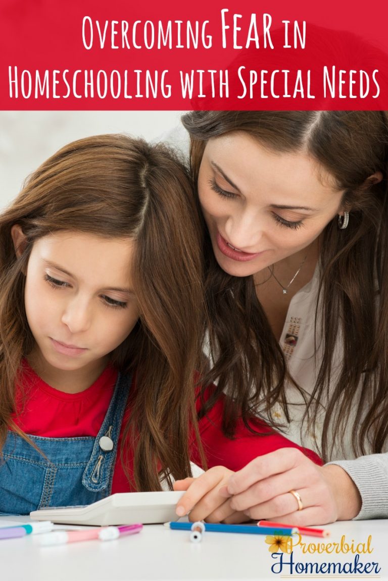How To Overcome The Fear: Homeschooling with Special Needs - Proverbial ...