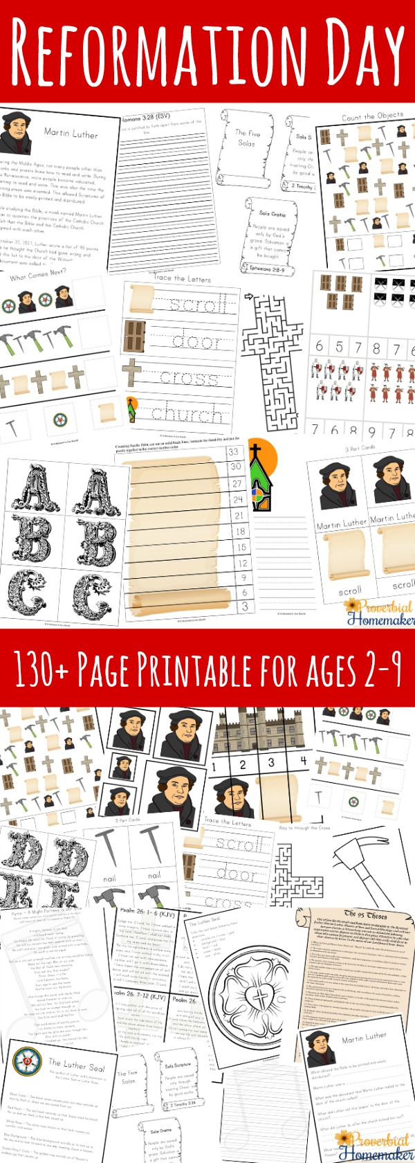 Fun Reformation Day Printables & Activities Your Kids WIll Love