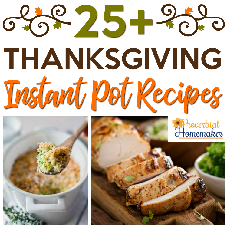 Check out this fantastic list of Instant Pot Thanksgiving recipes! These would be perfect for Thanksgiving day or for a holiday party. I'm going to try the pumpkin pie one next!
