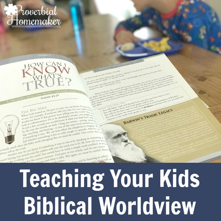 Want to know how you can teach kids biblical worldview? Here are 6 ways and a favorite tool of ours to help!