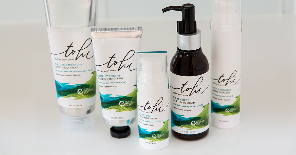 Best skincare gift idea Tohi line from Rocky Mountain Oils - LOVE this stuff!