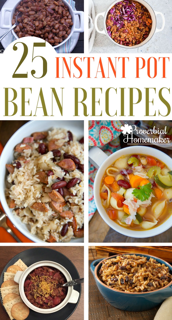 Cook delicious, frugal meals and sides with these Instant Pot bean recipes!  My kids love beans and it's a great way to feed the crowd in a healthy way without breaking the bank! Perfect for holidays or lnstant Pot large family cooking.