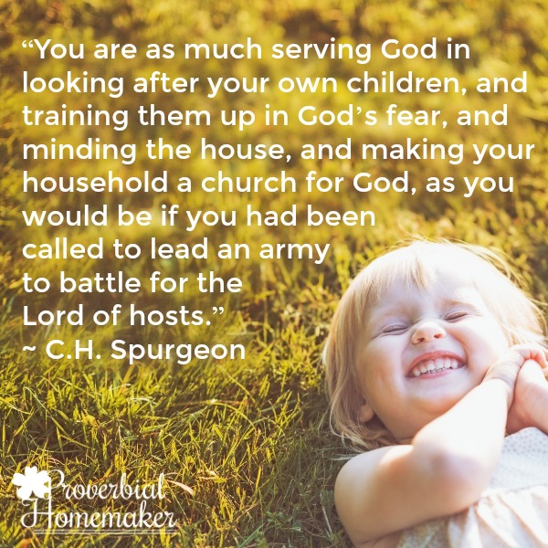 Spurgeon quote on motherhood and Christian Moms