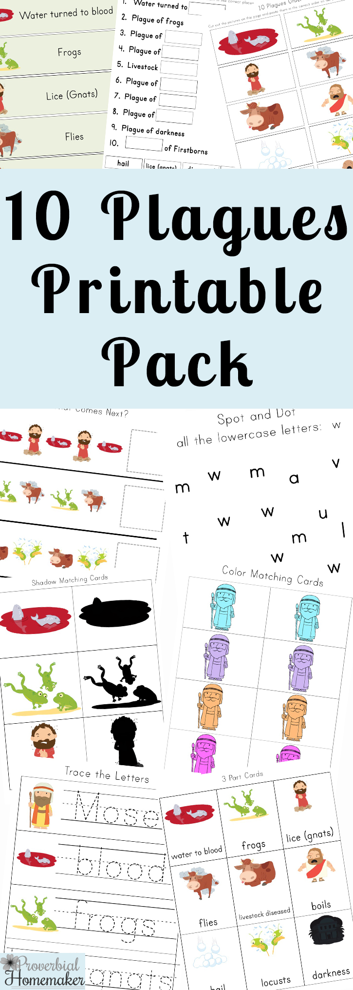 The Ten Plagues Printable Pack Proverbial Homemaker