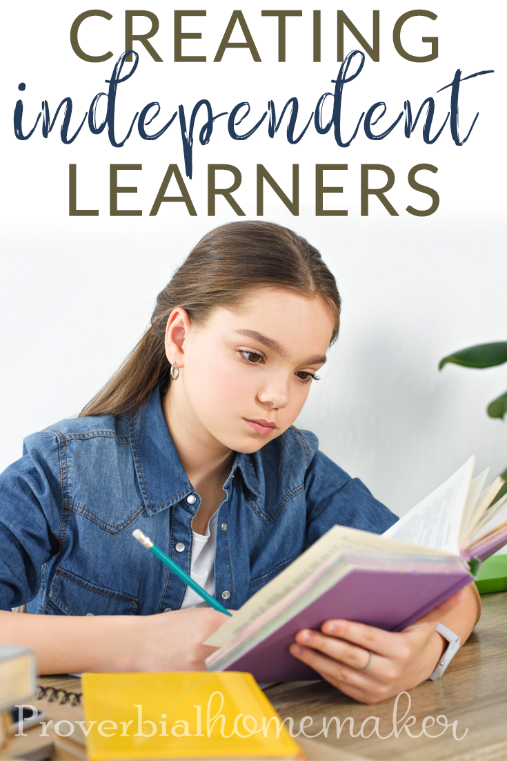 As a homeschool family one of the greatest things we can do is to encourage independent learning. Here are some tips on creating independent learners.