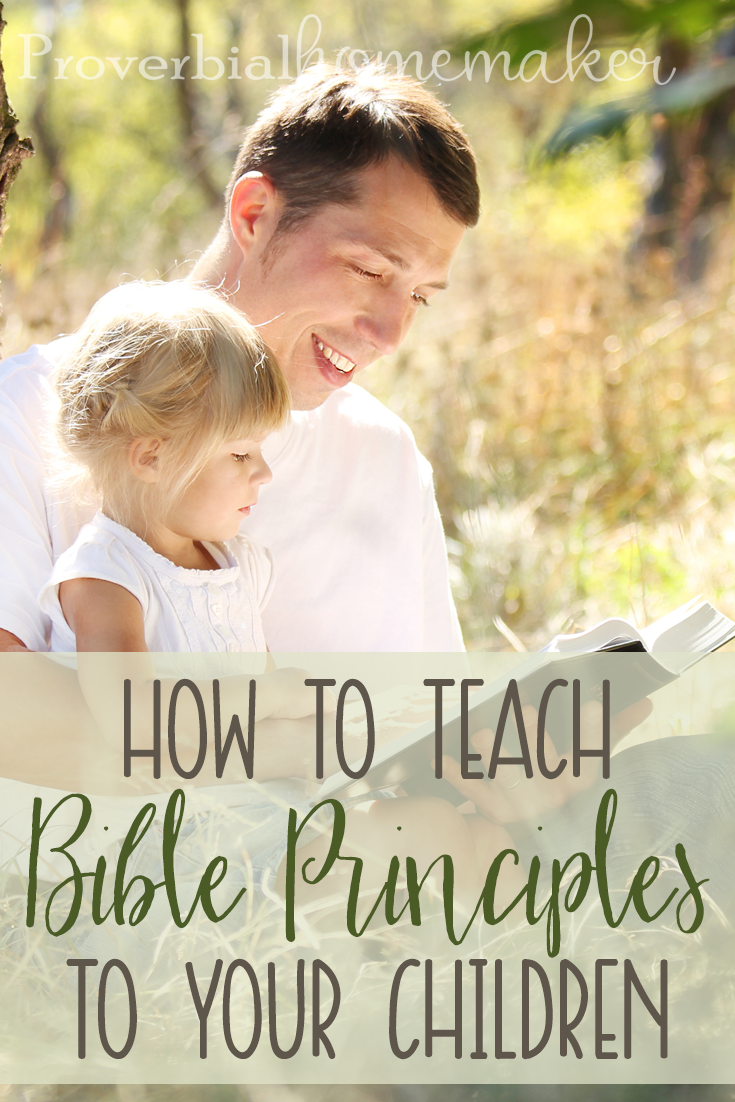 If you are struggling on ways to teach Bible principles to your children, these tips and ideas will help!