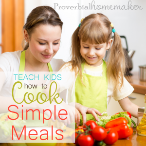 Children need to know how to cook. However, this seems to be a very scary task for many. Here are some tips to help you teach kids to cook simple meals!