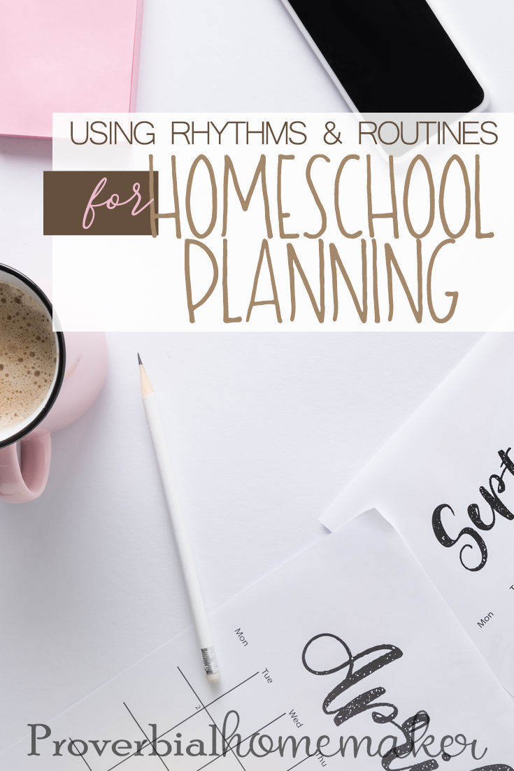 Frustrated with homeschool planning and need something more flexible? Come check out why this mom doesn't do ANY detailed lesson planning and how she uses rhythms and routines for homeschool planning! A great use of loop scheduling, too!