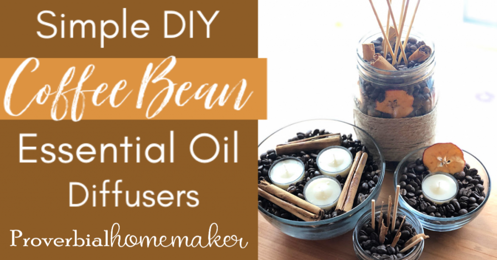 Looking for a cute and simple way to scent your home? Try these DIY Essential Oil Diffusers Using Coffee! They're versatile, really easy to make, and can be done in 15 minutes!