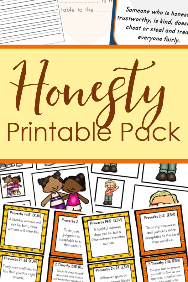 honesty printable pack