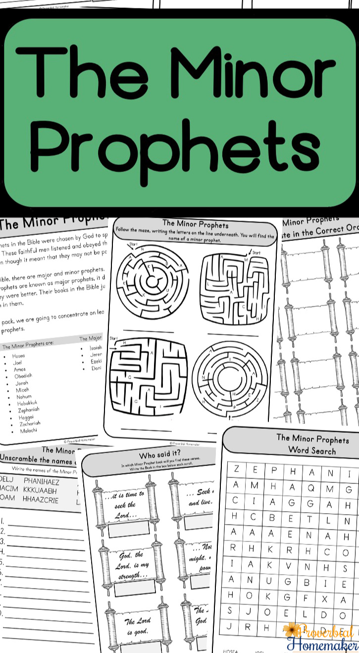 The Minor Prophets printables