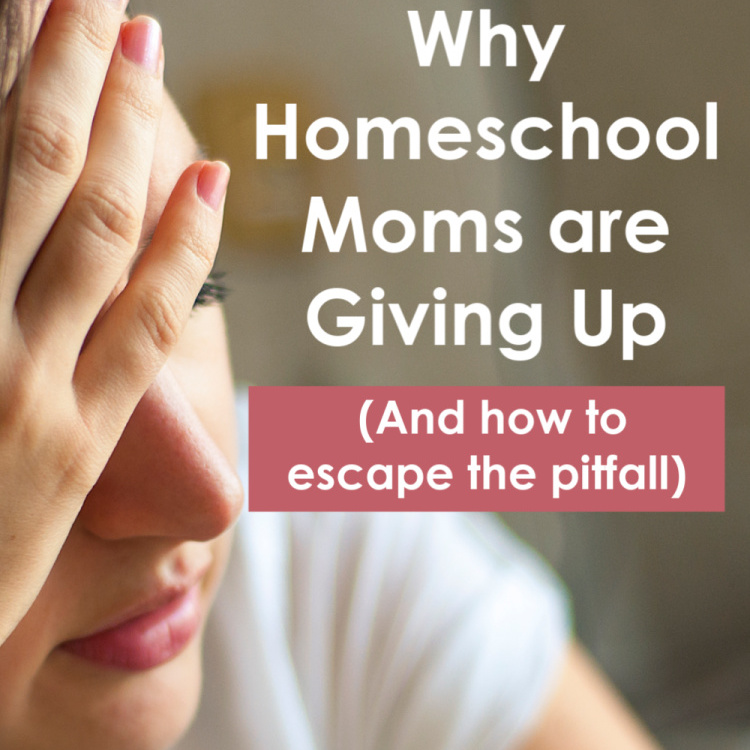 "There’s ONE big pitfall that I am seeing over and over again. It's pushing moms to bail out on homeschooling for all the wrong reasons, and in some extreme cases, even bailing on their families entirely."