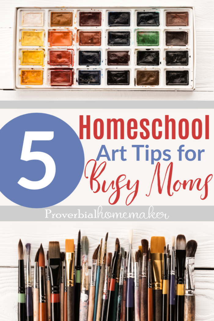 Struggling to fit art into your homeschool routines? Here are 5 homeschool art tips for busy moms you don't want to miss!