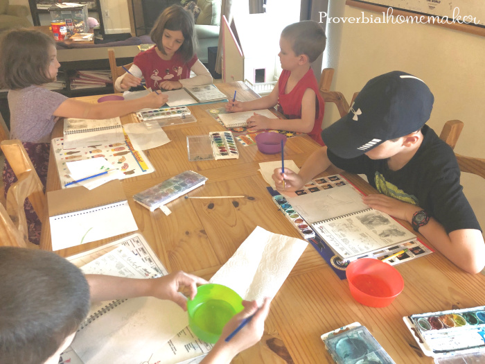 Try this fun and easy sunflower nature study in your homeschool! Plus some tips for simple nature study and nature journaling.