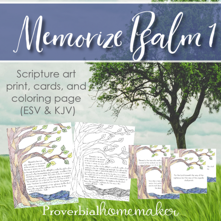 Memorize Psalm 1 with Your Family!