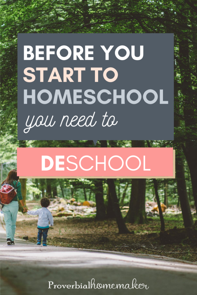 Just starting homeschooling? Consider taking some time to deschool! Deschooling helps set your homeschool up for success. 