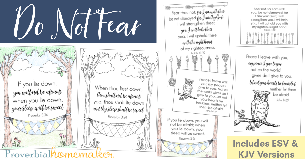 Is your child afraid? Help your child with fear with these tips and Scripture about fear. Includes a do not fear Scripture printable pack!