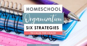 Use these realistic and effective strategies for homeschool organization!