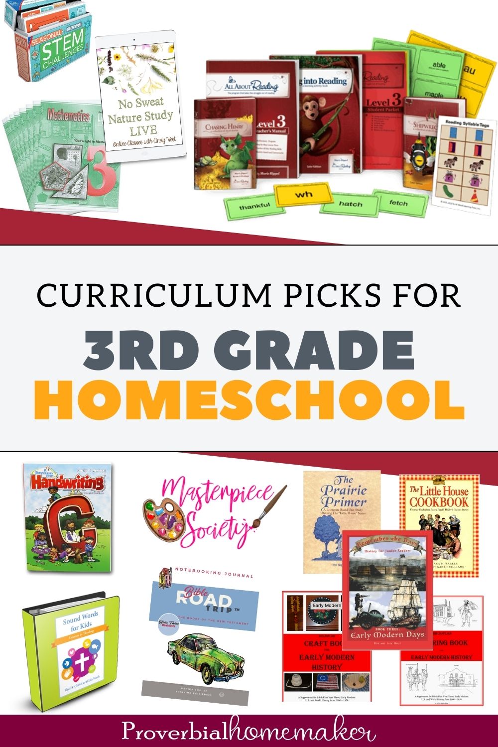 3rd grade homeschool curriculum picks