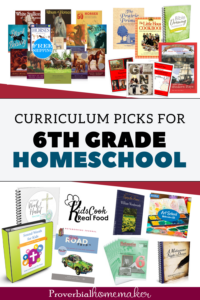 Our 6th Grade Homeschool Curriculum Choices - Proverbial Homemaker