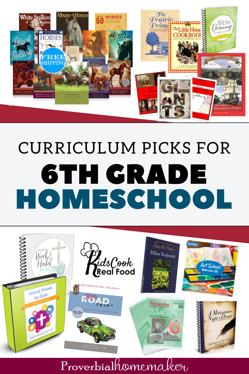 6th grade homeschool curriculum choices