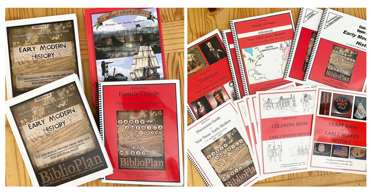 BiblioPlan history for 6th grade homeschool curriculum