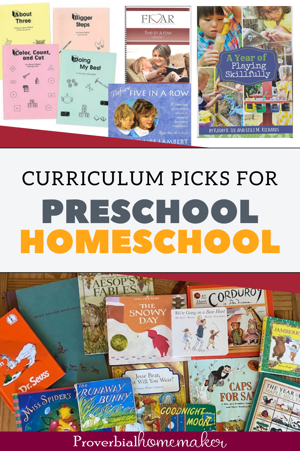 Looking for some great preschool homeschool curriculum choices? Here are top picks from a homeschool mom of 6!