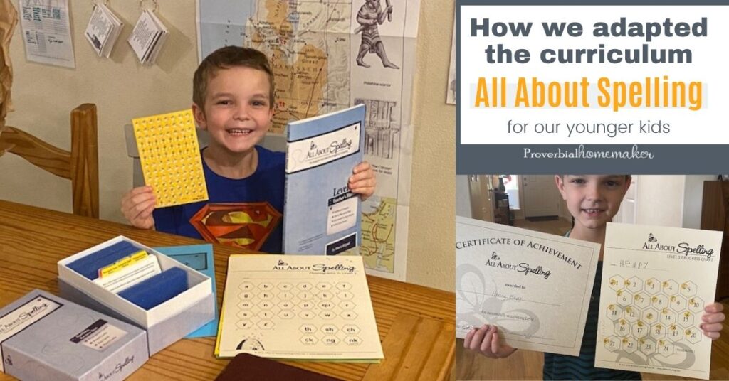 All About Spelling level 1 for teaching spelling - homeschool spelling curriculum