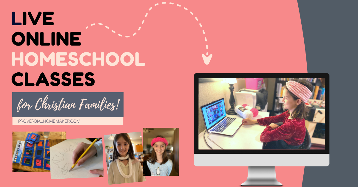 Live Online Homeschool Classes for Christian Families