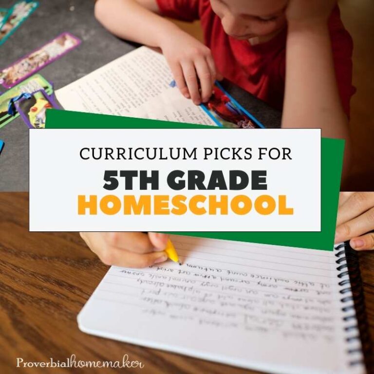 Looking for some great 5th grade homeschool curriculum choices? Here are top picks from a homeschool mom of 6!