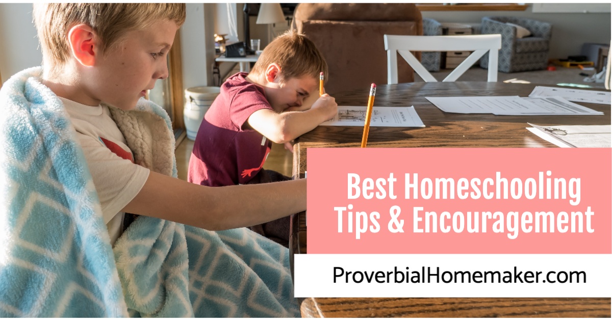 Homeschooling Tips & Encouragement - Proverbial Homemaker