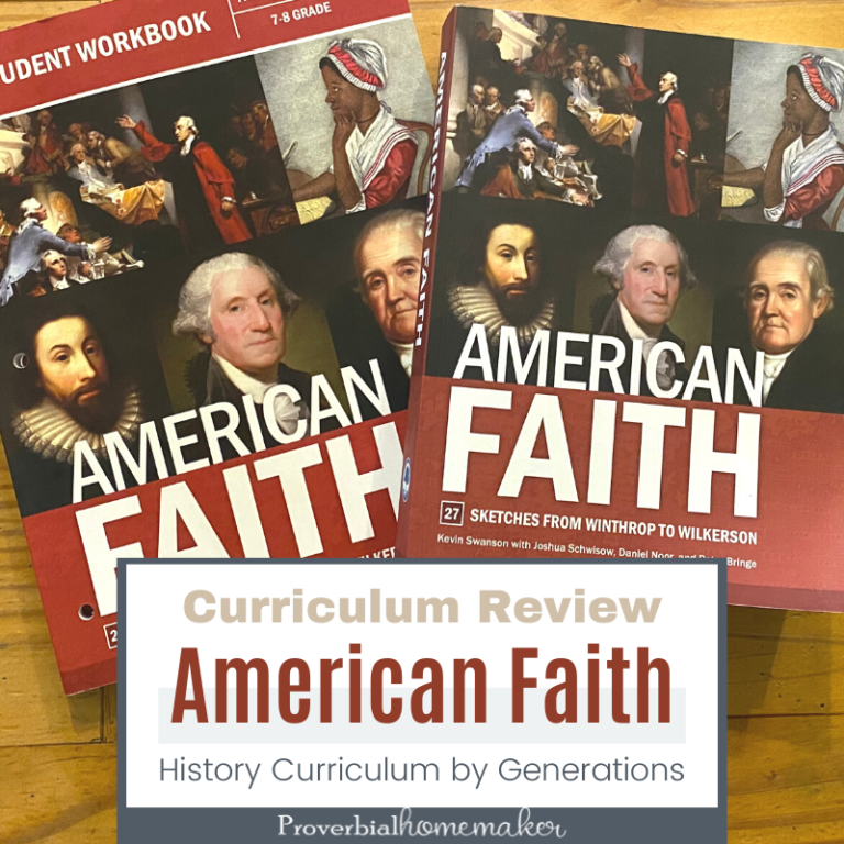 Teach American history from a Christian worldview in your homeschool with the curriculum American Faith by Generations.