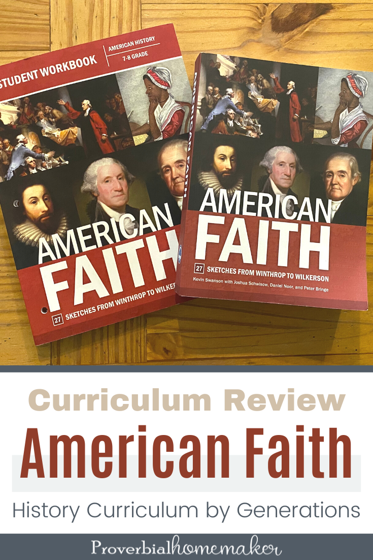 Teach American history from a Christian worldview in your homeschool with the American Faith curriculum from Generations.