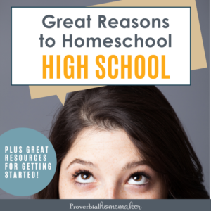15 great reasons for why its a wonderful idea to homeschool high school! (Plus helpful resources to explore as you get started.)