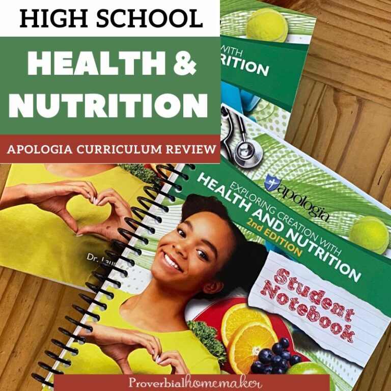 A Quality High School Health Curriculum for Your Homeschool Review of this engaging resource: Apologia Health & Nutrition