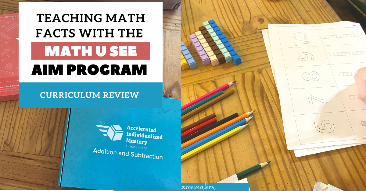 Teaching Math Facts With The Math U See AIM Program helping-kids-with-math