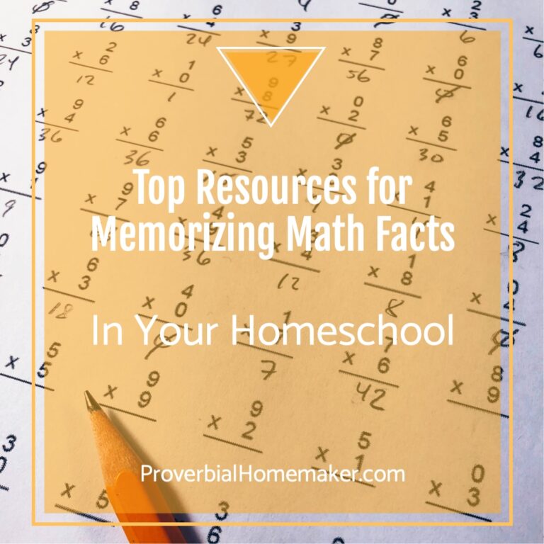Helpful tips and tools for memorizing math facts in your homeschool - games, curriculum, online resources, and more!