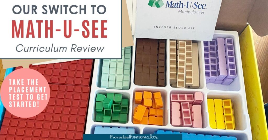 Teach with the popular hands-on homeschool math curriculum, Math-U-See!
