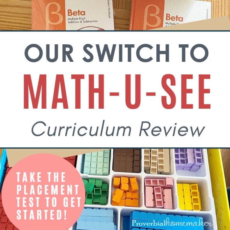 Teach with the popular hands-on homeschool math curriculum, Math-U-See!
