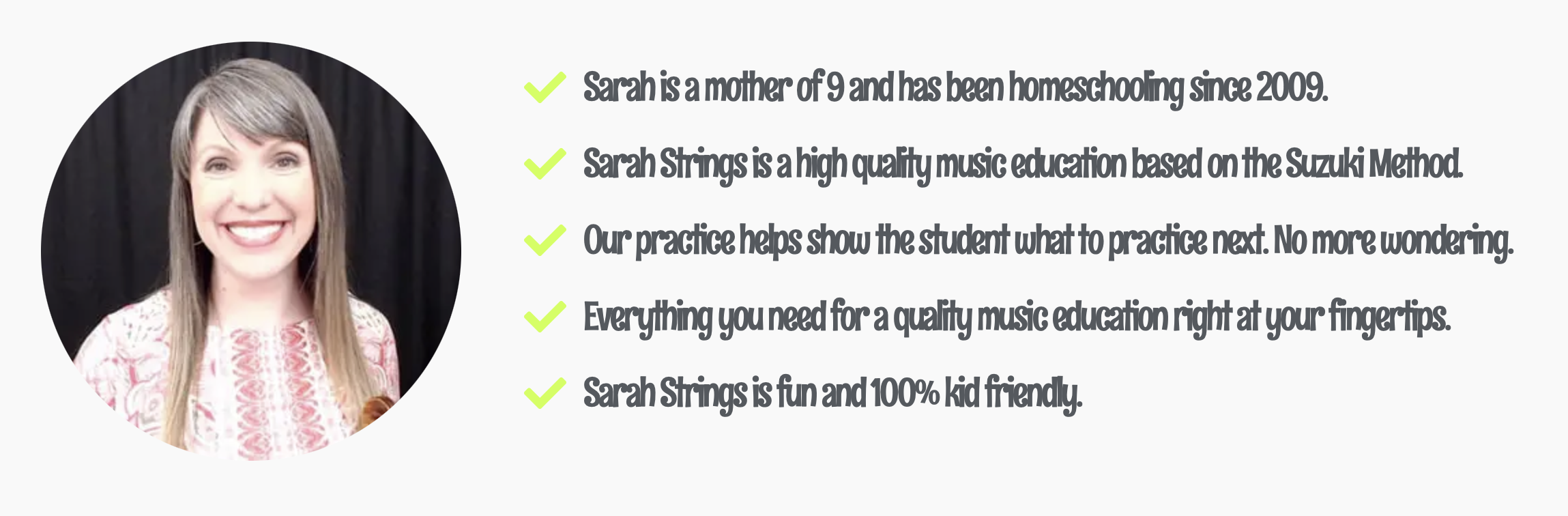 Sarah's Strings - an affordable, flexible, whole-family violin program for homeschoolers!