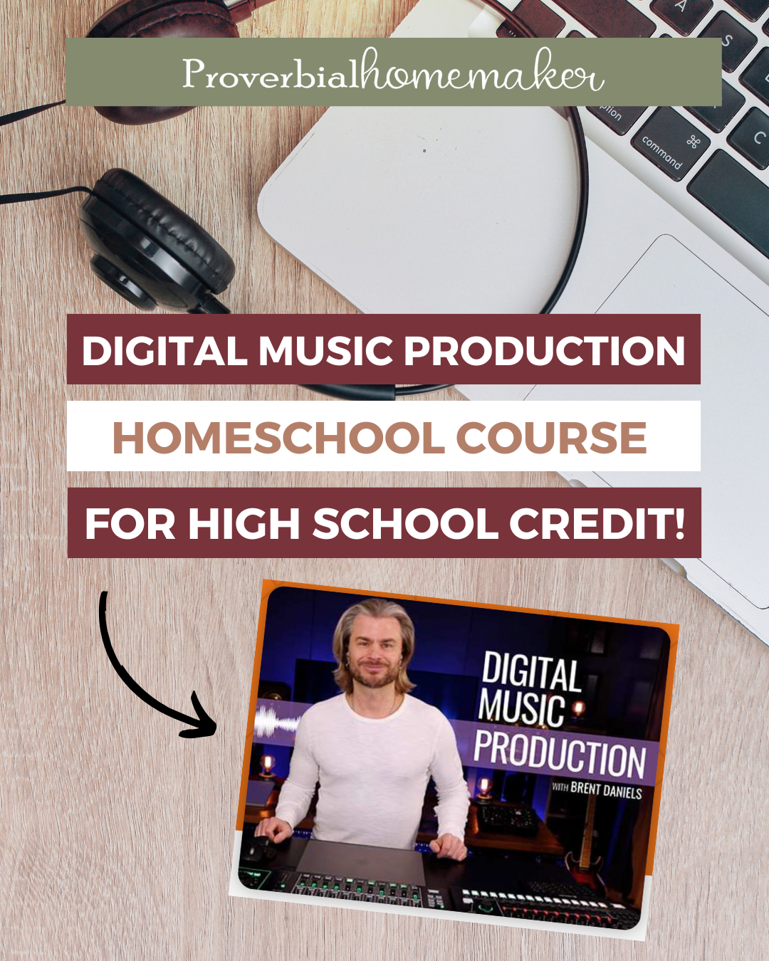 Digital Music Production course for homeschoolers - a great high school credit for music or electives that your teens will love!